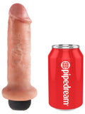 King Cock 6'' Squirting Cock - Flesh