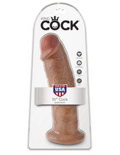 King Cock 10 In. Cock Tan King Cock