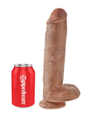 King Cock 11 In. Cock With Balls Tan King Cock