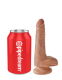 King Cock 6 In. Cock With Balls Tan King Cock