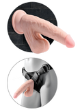 King Cock Plus 9'' 3d Cock With Swinging Balls