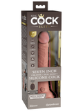 King Cock Elite 7'' Vibrating Dual Density Cock with Remote