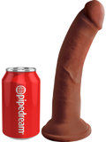 King Cock Plus 8": Triple Density Cock Brown