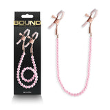 Bound Nipple Clamps - Dc1 - Pink