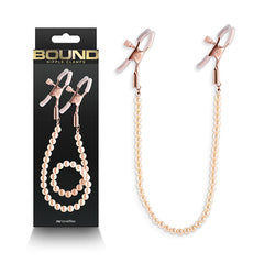 Bound Nipple Clamps - Dc1 - Rose Gold
