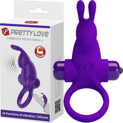 Pretty Love Vibrant Penis Ring Purple