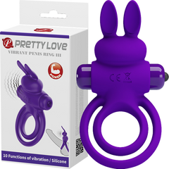 Pretty Love Vibrant Penis Ring Iii Purple
