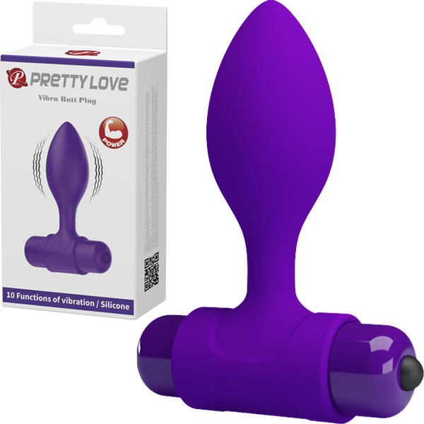 Pretty Love Vibra Butt Plug Purple