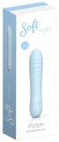Soft by Playful Posh - Rechargeable Vibrator Blue