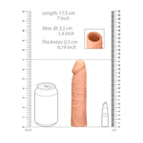 REALROCK 7'' Realistic Penis Sleeve - Flesh