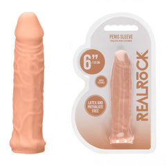  REALROCK 6'' Realistic Penis Sleeve - Flesh