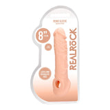 REALROCK 8'' Realistic Penis Sleeve - Flesh