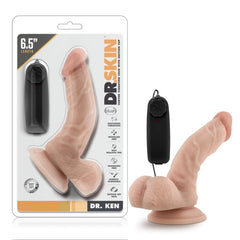 Dr. Skin Dr. Ken - 6.5'' Vibrating Cock - Flesh