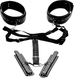 Acquire Easy Access Thigh Harness With Wrist Cuffs