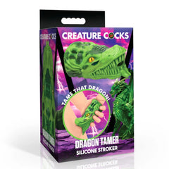 Creature Cocks Dragon Tamer Silicone Stroker - Green