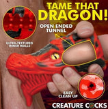 Creature Cocks Dragon Tamer Silicone Stroker - Red