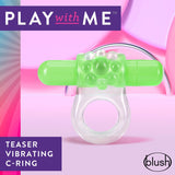 Play With Me Teaser Vibrating C-ring - Green