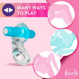Play With Me Delight Vibrating C-Ring - Blue