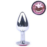 Pink Small Metallic Anal Plug