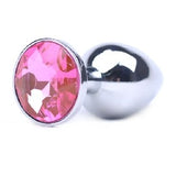 Pink Small Metallic Anal Plug