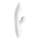 Satisfyer Pro + G-Spot White 22 cm USB Rechargeable Rabbit Vibrator with Touch-Free Clitoral Stimulato