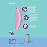 Satisfyer Curvy 3+ App Control - Pink