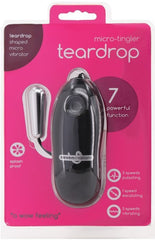 Micro Tingler 7-function Bullet - Tear Drop Silver