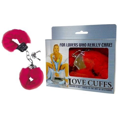Fluffy Cuffs - Red