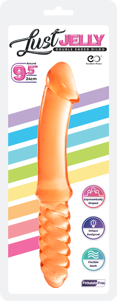 Lust Jelly - Double Ended Dildo Orange