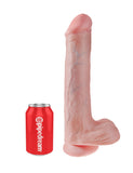 KING COCK 13 IN. COCK WITH BALLS FLESH KING COCK