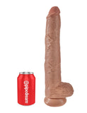 KING COCK 14 IN. COCK WITH BALLS TAN KING COCK