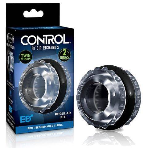 Pro Performance C-Ring Clear/Black Cock Ring