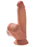 King Cock Plus 7" triple Density Cock with Swinging Balls