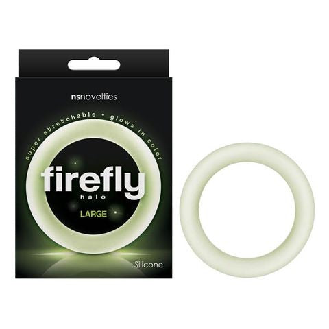 Firefly Halo Glow In Dark Clear Large 60 mm Cock Ring