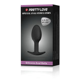 Pretty Love - Silicone Anal Balls 3.34" (black)
