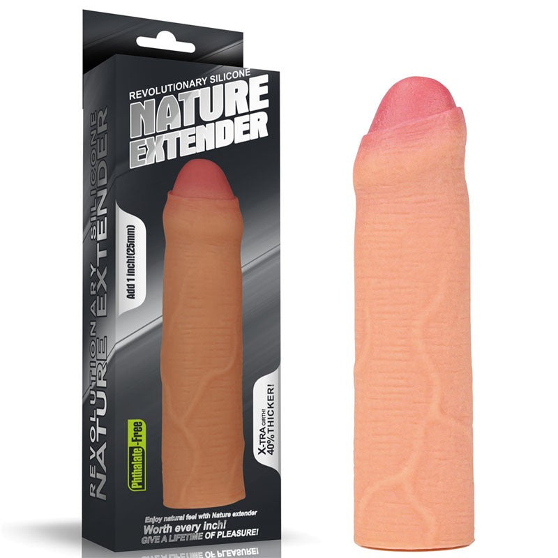 Nature Extender 1'' Silicone Uncut Extender Sleeve
