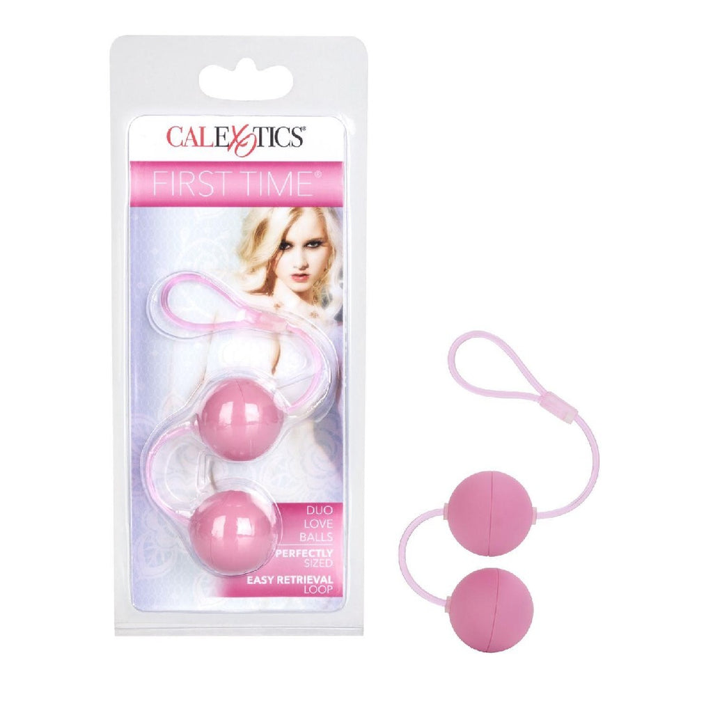 First Time Love Balls Duo Lover - Pink California Exotics