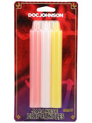 Japanese Dripcandles 3 pack Pink Whit Yellow