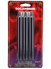 Japanese Drip Candles 3 Pack Black