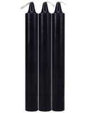 Japanese Drip Candles 3 Pack Black