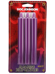 Japanese Drp Candles 3 Pack Purple