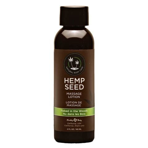 Hemp Seed Massage Lotion Naked In The Woods (White Tea & Ginger) Scented - 59 ml Bottle