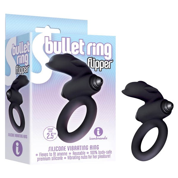 The 9's S-bullet Ring - Flipper - Black