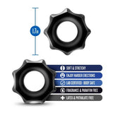 Stay Hard Nutz Black Cock Rings Set Of 2