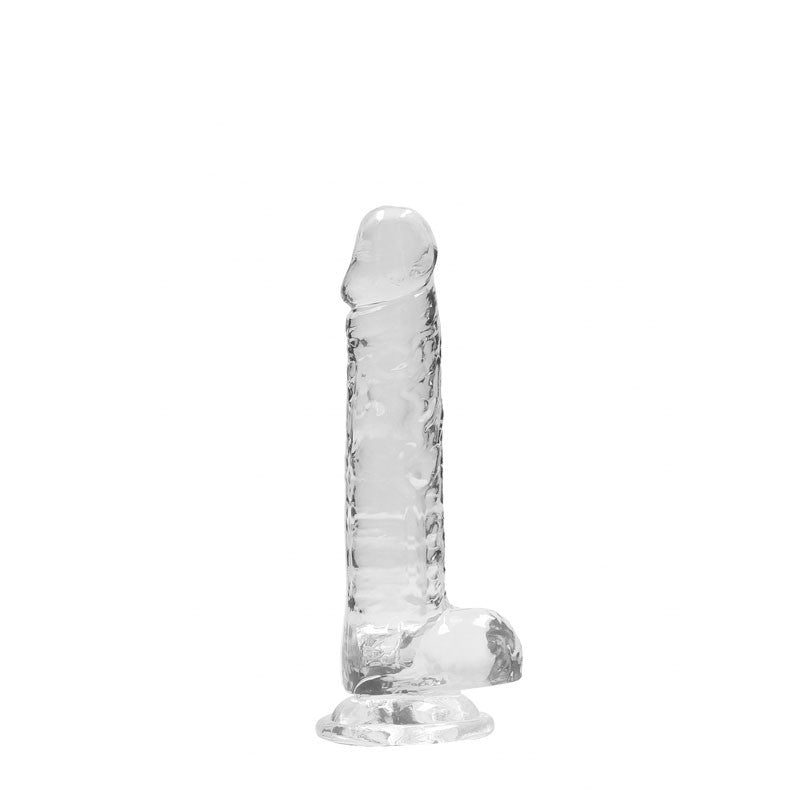 REALROCK 7'' Realistic Dildo With Balls - Clear