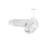REALROCK 7'' Realistic Dildo With Balls - Clear