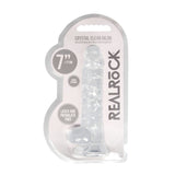 REALROCK 7'' Realistic Dildo With Balls - Clear