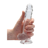 REALROCK 7'' Realistic Dildo With Balls - Clear