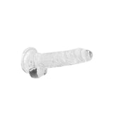 REALROCK 7'' Realistic Dildo With Balls - Clear