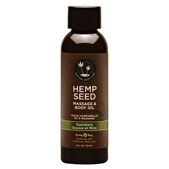 Hemp Seed Massage & Body Oil Guavalava (Guava & Blackberry) Scented - 59 ml Bottle